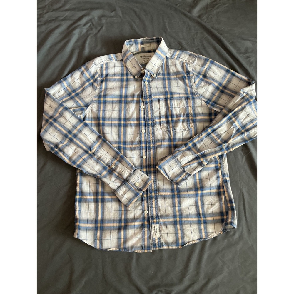 Y2K Vintage Abercrombie & Fitch men's XXL plaid button down Muscle dress shirt